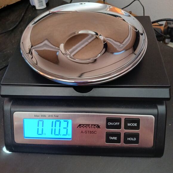 Two small silver saucers plates 6" diameter vintage Kromex ? 292g shiny - Picture 9 of 9